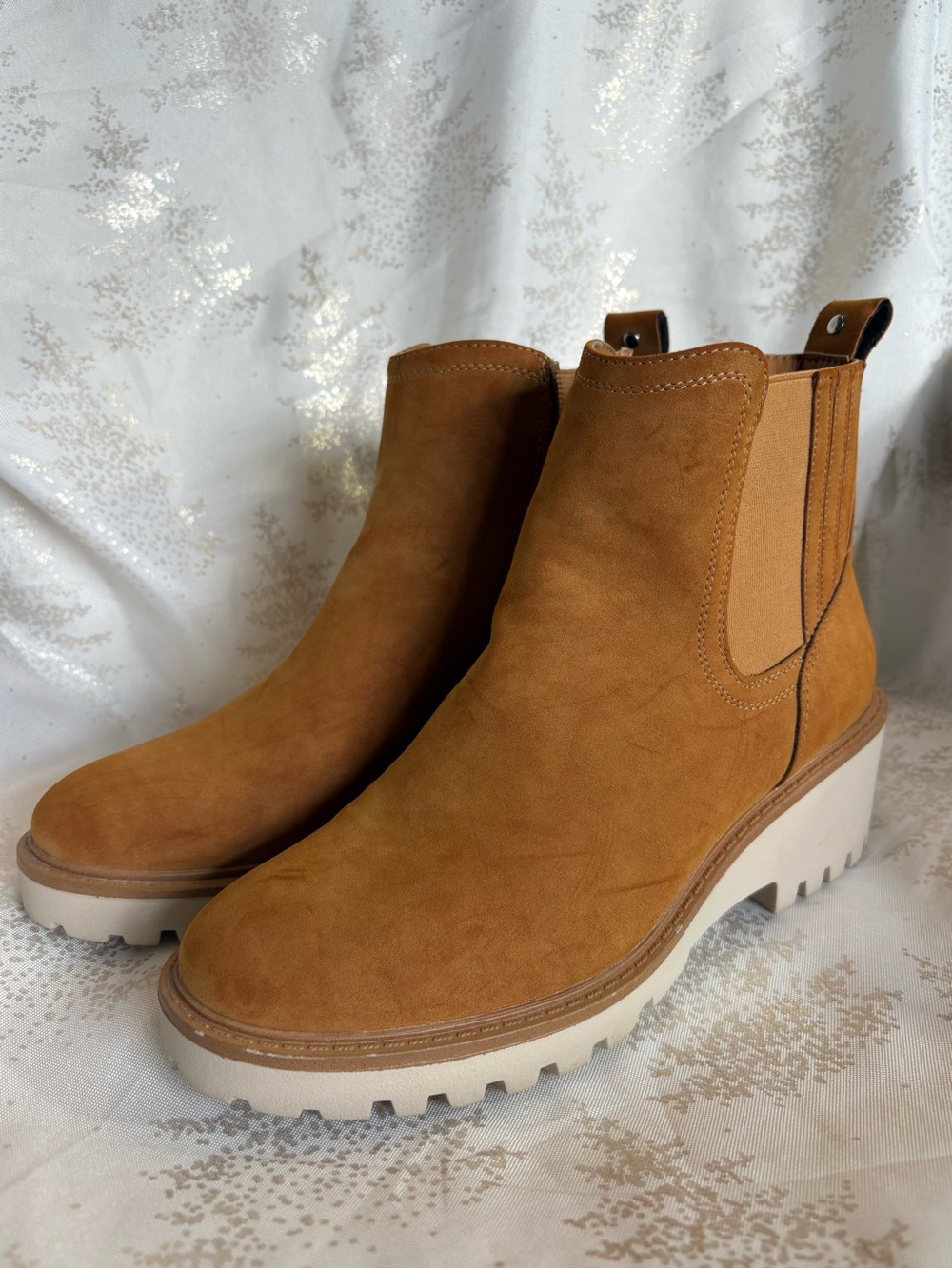 MIA Chestnut Chelsea Lug Sole Booties